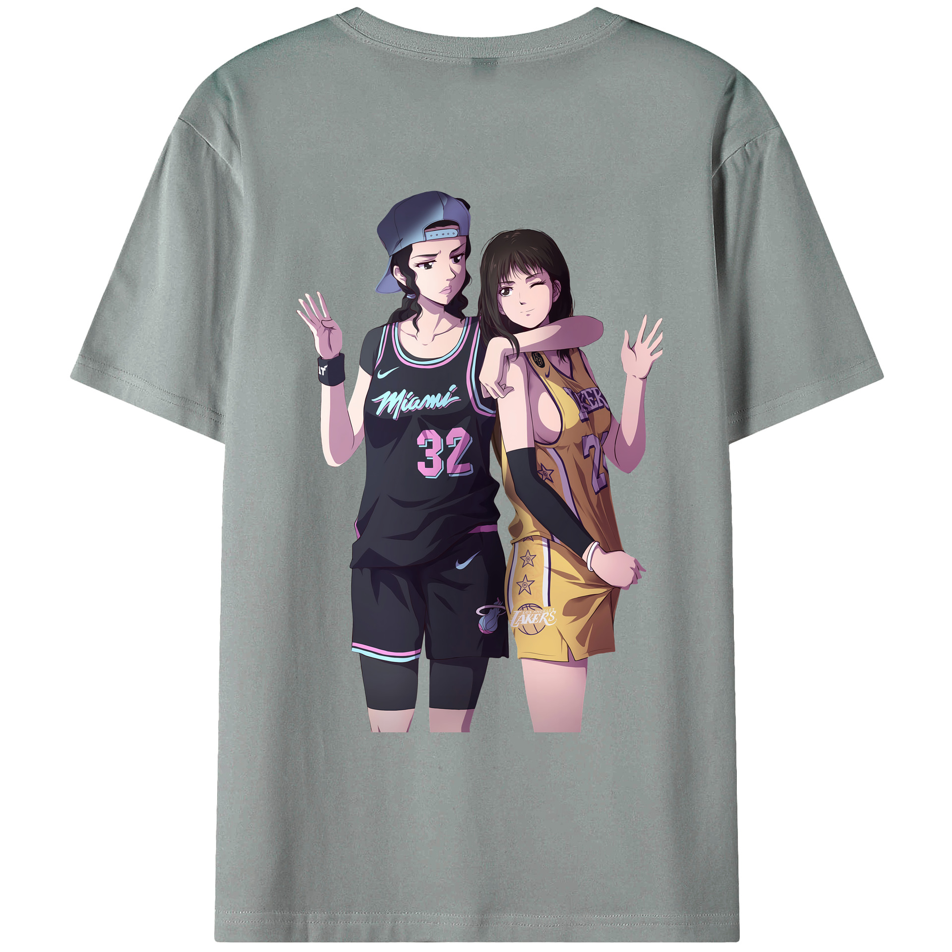 （画像用） SLAM DUNK／スラムダンク 綿100％ メンズ半袖Tシャツ（バックプリント） 通気性